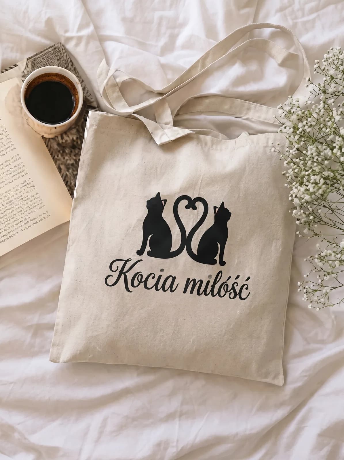 Torba bawełniana „Kocia miłość"