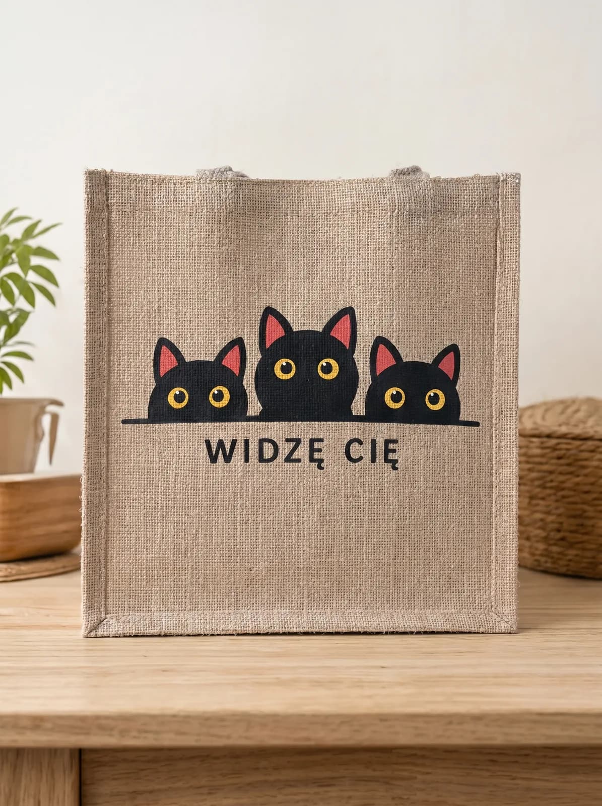 Torba jutowa „Widzę cię"